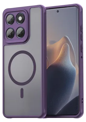 Obrázok produktu pre Magnetické puzdro MagSafe pre telefóny Motorola Moto G67 5G / G77 5G s ochranou fotoaparátu, farba: fialová