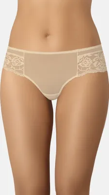 Produktbild von Teyli Brasilianischer Mesh Slip mit floraler Spitze Rock Female 319 beige XL