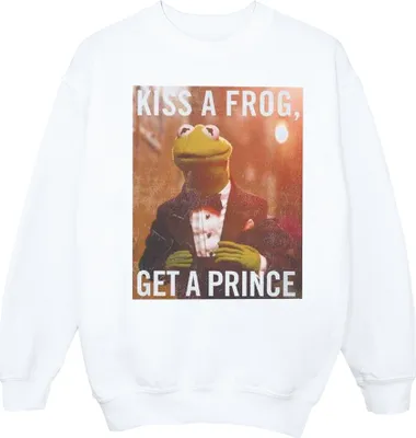 Produktbild von Disney - "The Muppets Kiss A Frog Get A Prince" Sweatshirt für Herren BI42355 (S) (Weiß)