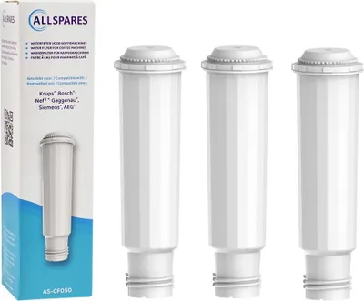 Produktbild von AllSpares Wasserfilter (x3) geeignet für u.a. Krups Espressomaschinen