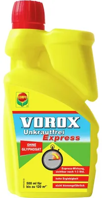Produktbild von VOROX Unkrautfrei Express - Bekämpfung von Unkräutern an Zierpflanzen, Obst und