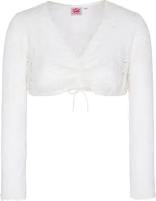 Produktbild von HADIA Dirndlbluse Trachtenbluse Trachtenmode, Farbe:Weiß, Größe:40/L