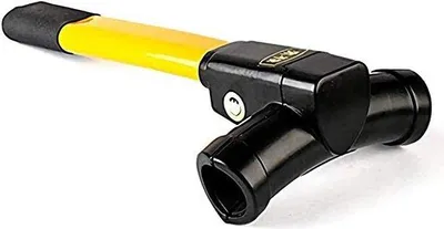 Image de Serrure de sécurité pour voiture avec 2 clés - Jaune - Acier de haute qualité