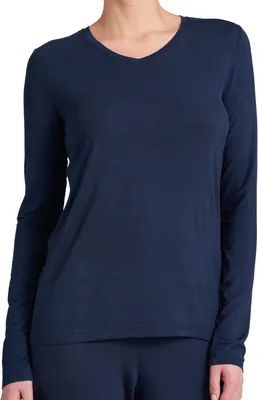 Produktbild von Schiesser Damen Langarmshirt Gr. 46 blau