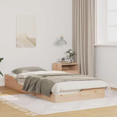 Obrázok produktu pre Maison Exclusive - Rám postele hnedý 90 x 210 cm Masívne borovicové drevo