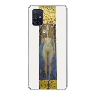 Produktbild von MuchoWow® Handyhülle Schutzhülle Hülle für Samsung Galaxy A71 Nuda veritas - Gustav Klimt Silikon Softcase Handy Hülle - Kartenbesitzer