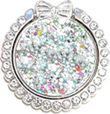 Produktbild von starfix Smartphone Ring Halterung 360° drehbar, glitzer silber