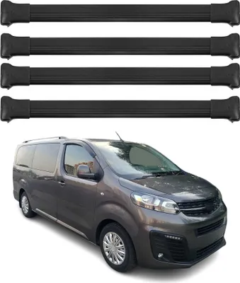 Obrázok produktu pre Strešný nosič základný nosič pre Opel Vivaro / Zafira Life 2019-25 75kg hliník čierny 4x