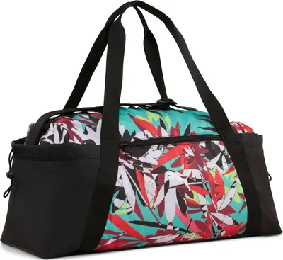 Produktbild von PUMA Sporttasche AT ESS Tropical Sports Bag Puma Black - Wander Rush bunt