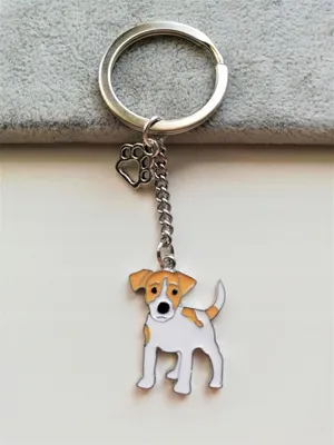 Image de SCHLÜSSELANHÄNGER HUNDEMASKE Jack Russell Terrier