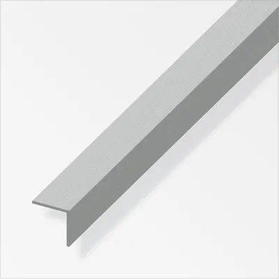Produktbild von alfer Winkel 1 m, 25 x 25 mm Aluminium eloxiert gebürstet Edelstahloptik