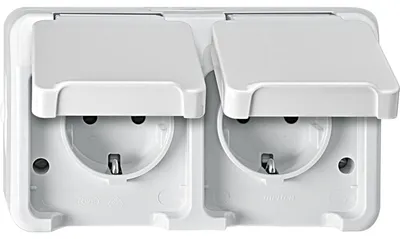 Produktbild von MERTEN MEG2320-8019 - CEE 7/3 - CEE 7/4 - Weiß - IP44 - 250 V - 16 A
