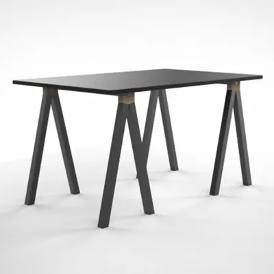 Produktbild von Nordlinger Tischgestell Aspen 70x30x73 cm Holz und Metall Schwarz