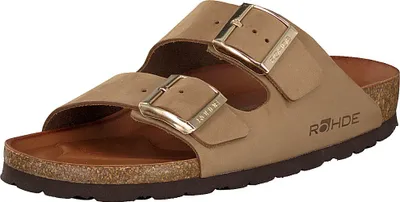 Obrázok produktu pre Rohde dámske kožené mule s dvoma remienkami a prackou Alba 5650, veľkosť:41 EU, farba:béžová