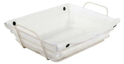 Produktbild von Verk 27209 Metallkorb mit herausnehmbarem Einsatz, 31 x 22 x 16 cm, weiß