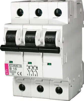 Immagine prodotto di Interruttore automatico 3P B-25A 10KA