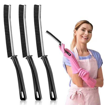 3er-Set Eckreinigungsbürsten, Fugenbürste, Spaltbürste, Multifunktionsbürste