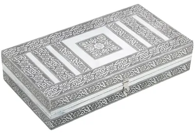 Productafbeelding van Sieradendoos met Spiegel - Metaal - 20 x 38 x 8 cm