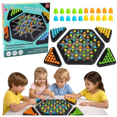 Productafbeelding van Familie-leergame met een geometrisch driepuntspuzzel