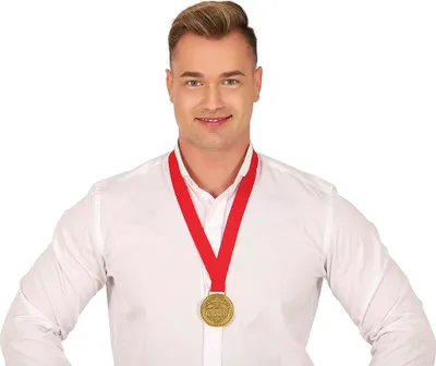 Obrázok produktu pre Pivný večierok víťaz náhrdelník vyzývateľ oslava ocenenie narodeniny rozlúčka so slobodou radosť uznanie udalosť šampióni medaila, farba: zlatá