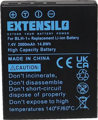Produktbild von EXTENSILO Akku Ersatz für Olympus BLH-1 für Kamera (2000 mAh, 7,4 V, Li-Ion)