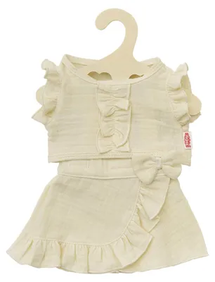 Produktbild von Heless Puppen Wickelrock Ecru mit Rüschen, 35-45 cm
