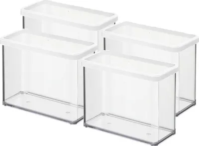 Zdjęcie produktu dla Rotho Loft, Pudełko, Prostokątny, 2,1 l, Przezroczysty, Biały, Poli(styren-co-akrylonitryl), Szwajcaria