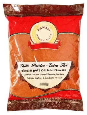 Zdjęcie produktu dla Ostra przyprawa chilli Annam Chilli Powder Extra Hot 1kg - bardzo pikantna