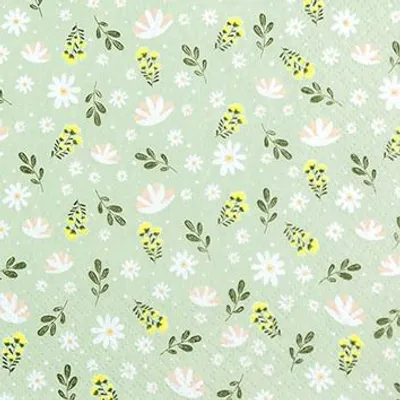 Produktbild von Servietten 25x25 cm - Petites Fleurs mint