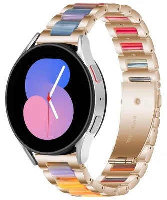 Produktbild von Für Samsung Galaxy Watch FE 6 5 4 Normal Pro u. Classic alle Größen Metall Armband