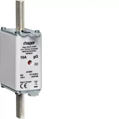 Obrázek produktu pro Jistič Hager NH NH0 gG 500 V 80 A s výstupem pro signalizační zařízení LNH080M