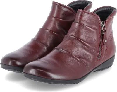 Obrázek produktu pro Josef Seibel dámská kotníková obuv NALY 41 červená hladká kůže - zapínání na zip velikost: 37