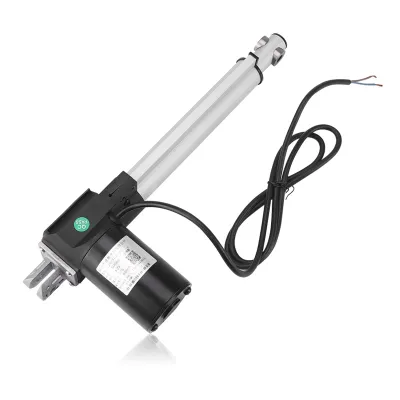 A linear actuator is shown against a white background.