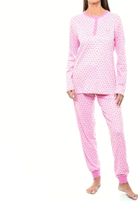 Immagine prodotto di Pigiama da donna in cotone a maniche lunghe Kisses&Love KLP1