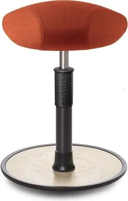 Produktbild von Sitz- Stehhocker Free Regular Triangel kvadrat Remix Orange schwarz /creme.