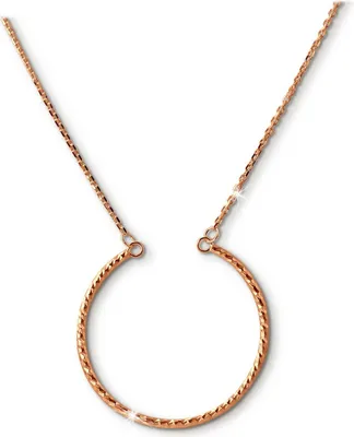 Produktbild von SilberDream Halskette 925 Silber vergoldet 46cm Anhänger Schmuck rose D2SDK27742E