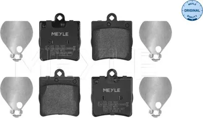 Produktbild von MEYLE 025 219 1915 Bremsbeläge Hinten passend für MERCEDES-BENZ C-Klasse Limousine (W203) C-Klasse T-modell (S203) C-Klasse Limousine (W202) SLK CLK