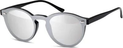 Produktbild von styleBREAKER Uni Sonnenbrille Monoglas Shield | Flaches Glas verspiegelt & UV400 | Moderne Flatlens Brille für Festival & Alltag | Inklusive Etui & Tuch