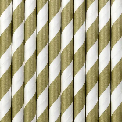 Produktbild von 10 Strohhalme, gold