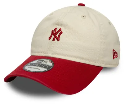 Produktbild von New Era 9TWENTY Cap New York Yankees MLB Mini Logo beige/red