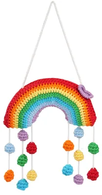 Häkelset für Anfänger, Regenbogen, mit Videoanleitungen