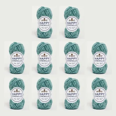 Image de 10 pelotes de DMC Happy Chenille – fil de velours 100 % polyester (couleur 30)