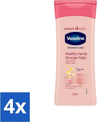Produktbild von Vaseline Handcreme Gesunde Hände & stärkere Nägel 200 ml - Vorteilspack - 4 Stücke