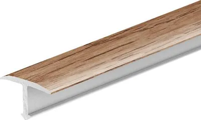 Zdjęcie produktu dla Profil fugowy gładki aluminiowy 14mm Cezar Dąb Hamilton Mat 2,50m