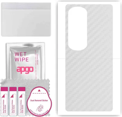 Produktbild von apgo Rückseite Schutzfolie, Skin, kompatibel mit Honor 80 Pro, Hinten Displayschutzfolie aus Vinylfolie, kratzfest, einfache Montage - Transparenter Kohlenstoff