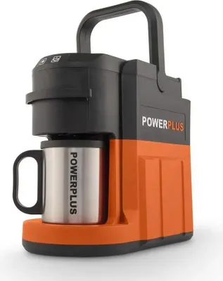 Produktbild von Powerplus Keine Fledermaus Keine Gebühr Kombi Kaffeemaschine 40v Orange  Orange One Size