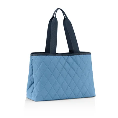 Produktbild von reisenthel classic shopper L, Einkaufstasche, Tragetasche, Rhombus Blue, 12 L, DK4101