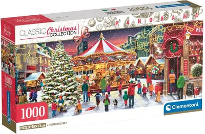 Produktbild von Clementoni Puzzle 1000 Panorama Xmas Weihnachten