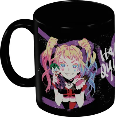 Obrázek produktu pro Batman - hrnek na kávu "Harley Quinn Pigtails" PM11195 (jedna velikost) (černý)