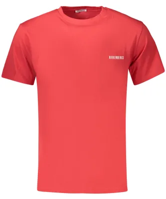Produktbild von Herren Kurzarm-T-Shirt Rot mit Druck und Rundhalsausschnitt